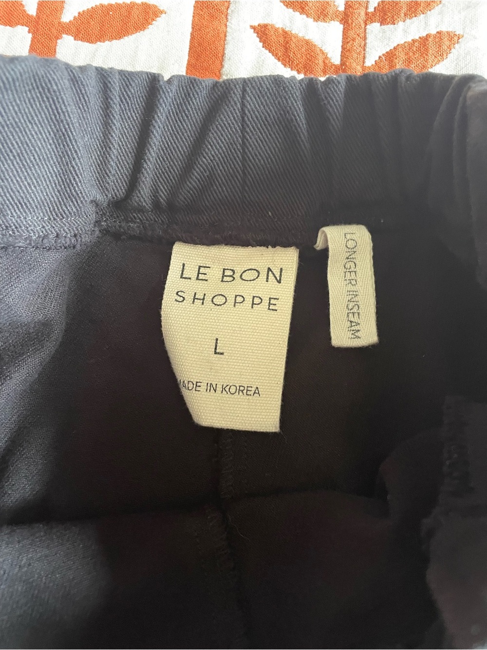 Le Bon Shoppe Arc Pants | Black | Size Large | Long Inseam - Picture 4 of 4